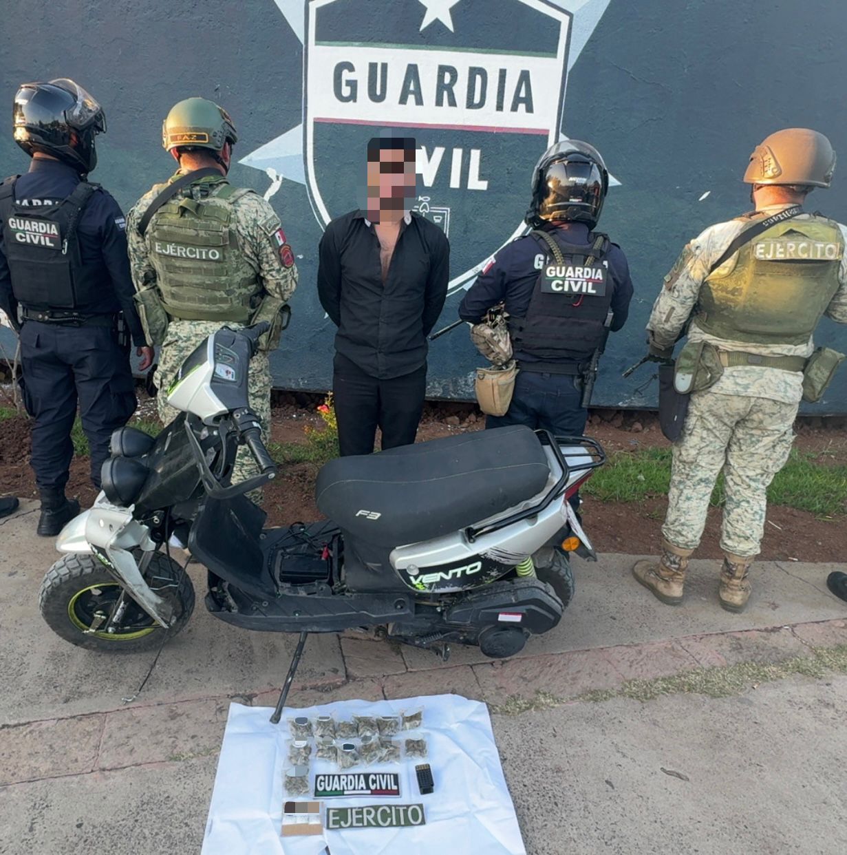 Det3nido presunto narcom3nudista al oriente de Morelia: SSP