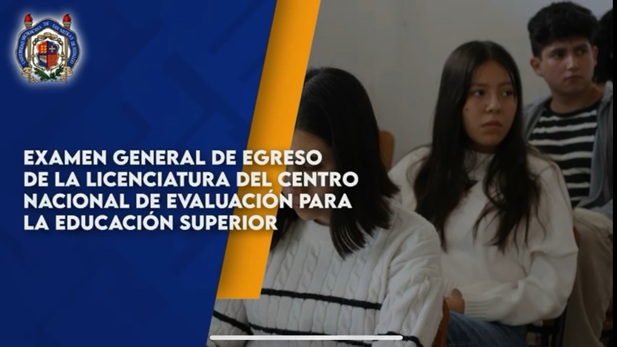 Al rededor de mil 500 egresados de la UMSNH presentarán este viernes 20 de marzo el Examen General de Egreso de la Licenciatura (Ceneval)