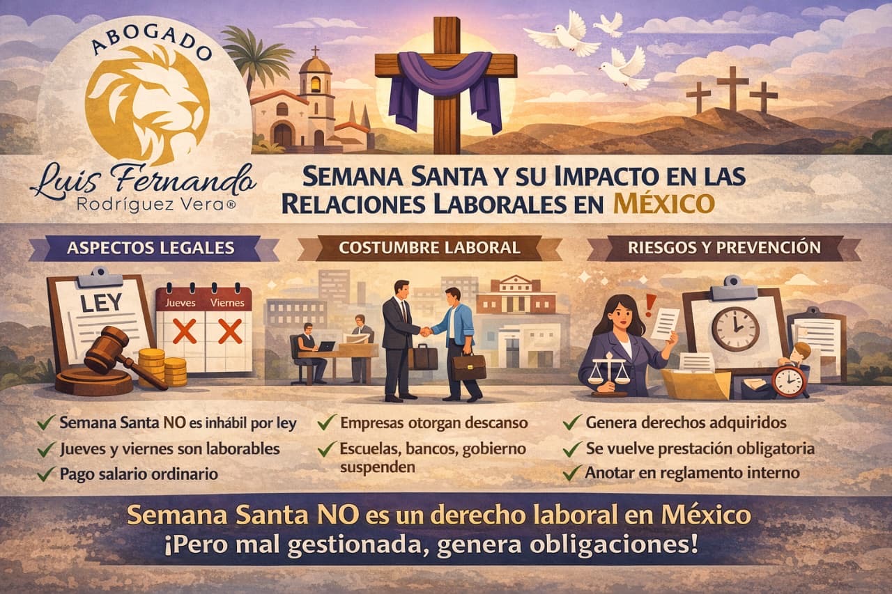 La Semana Santa y Pascua no son un derecho laboral en México.