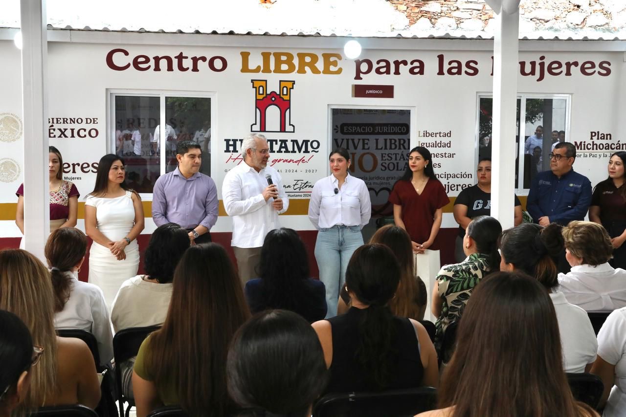 Las mujeres no están solas; Bedolla inaugura Centros Libre en Huetamo y Carácuaro