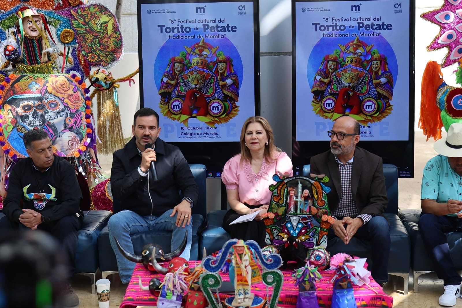 Morelia preserva sus tradiciones con el 8° Festival Cultural del Torito de Petate