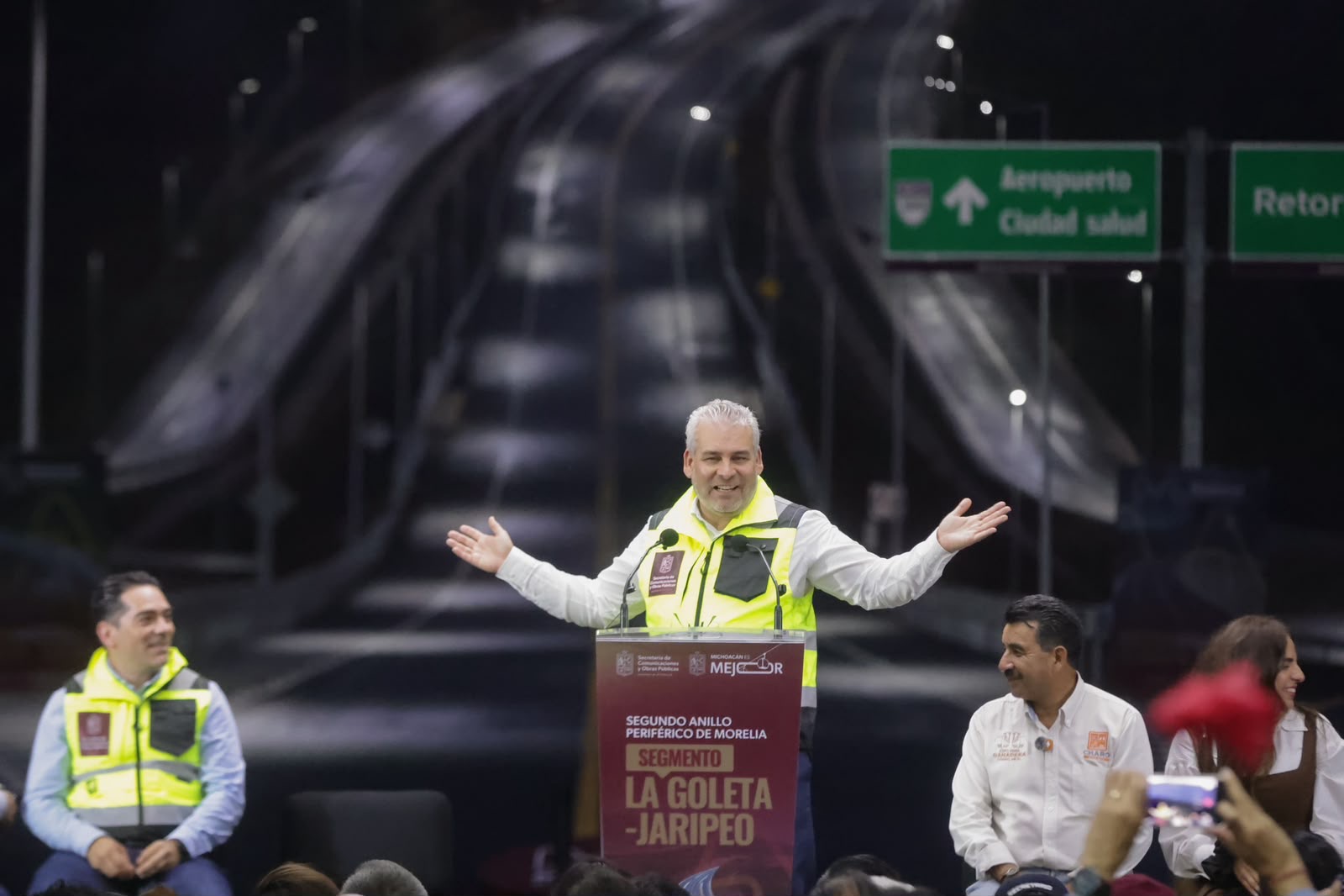 Inaugura Bedolla primer tramo del segundo periférico de Morelia; conecta Mil Cumbres con La Goleta