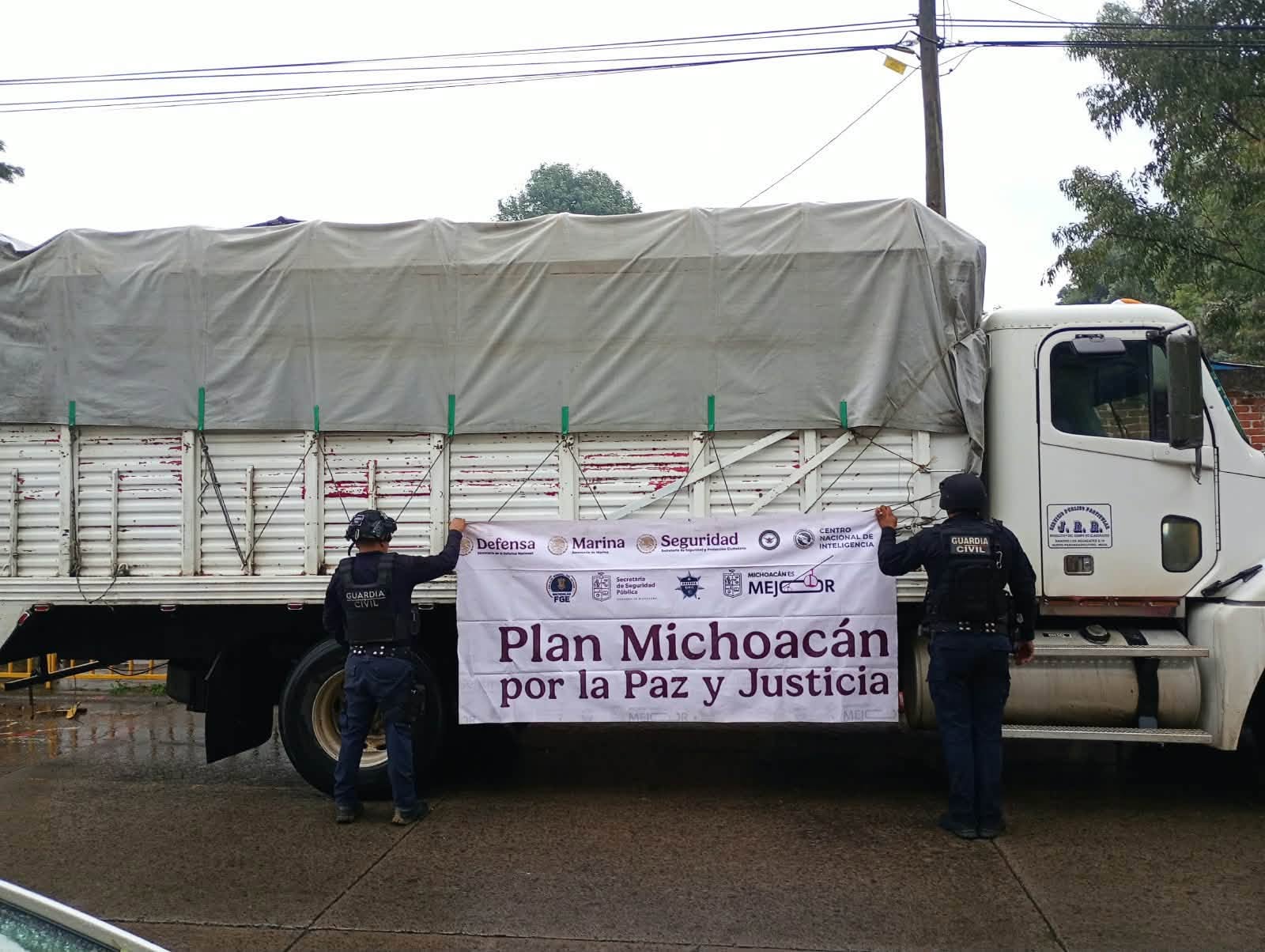 Guardia Civil captura a 20 hombres señalados de robo de aguacate, en Uruapan