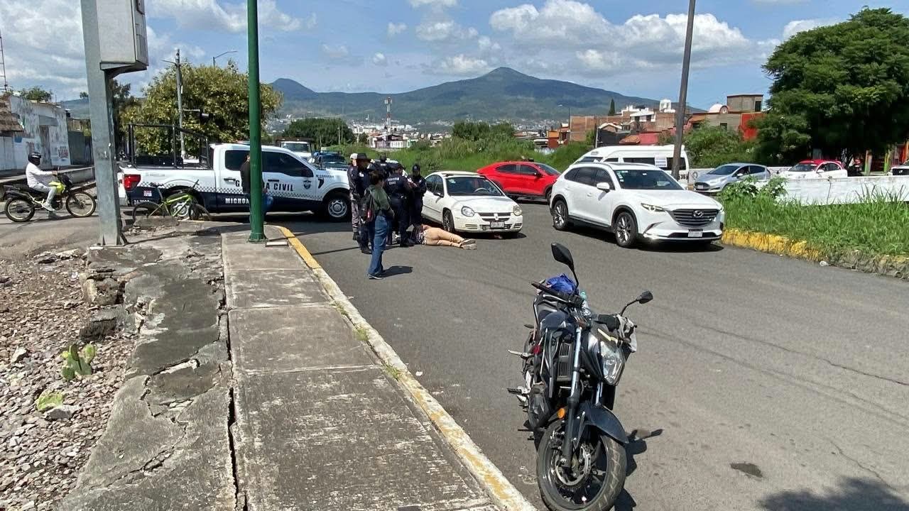 Peatona es atropellada en la avenida Río Grande de Morelia 