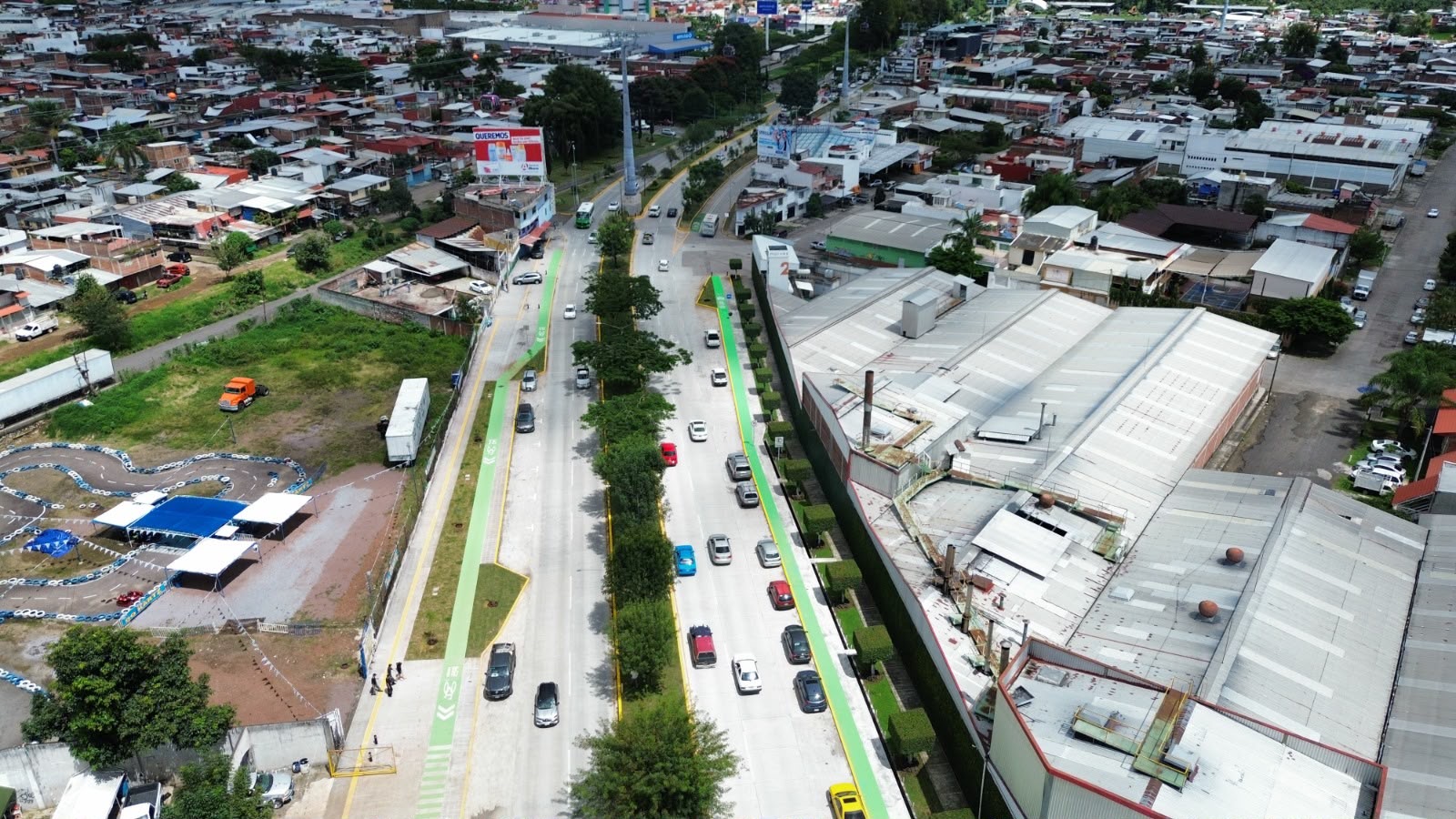 Boulevar Industrial en Uruapan transforma la movilidad y economía de la ciudadanía