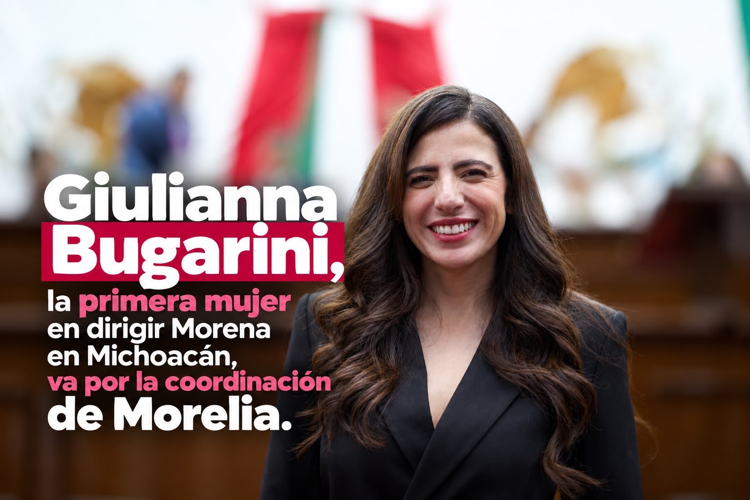 Giulianna Bugarini, la primera mujer en dirigir Morena en Michoacán, busca coordinar Morelia